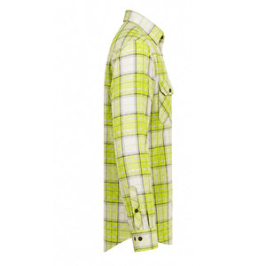 Chemise en flanelle légère pour homme, tricotée, unie, respirante, matière de haute qualité pour superposition et utilisation en extérieur - Product Image 4