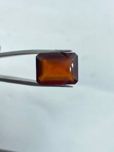 Brown <b>Colour</b> 2Pcs Natural Hessonite Gemstone Faceted Stone 16.15Cts For Jewelry Making - Product Image 3