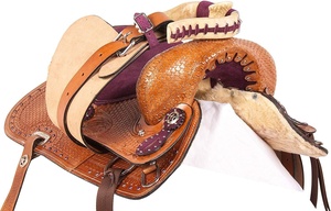 Importación DE LA India 100% cuero genuino occidental sillín de caballo de pecho y cuello puesto de cabeza sillín INGLÉS DE LA India - Product Image 6