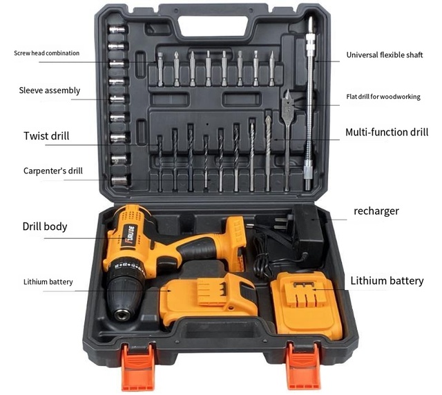 Dual Speed Adjustable Torque Multi-Function Household Industrial Manual Screwdriver OEM Lithium Impact Electric Power Tools
