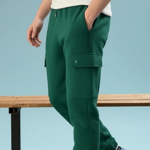 Pantalones Deportivos de Algodón para Hombre, Pantalones para Correr, Ropa Casual de Calle, Cintura Media Elástica con Cordón Ajustable, Servicio OEM de Calidad Personalizada - Product Image 2