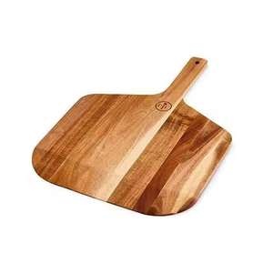 Plateau à pizza en bois de qualité supérieure, fait main, rustique, pour servir pizza et pain, à prix avantageux - Product Image 1