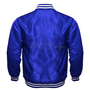 Custom Made Breathable Satin Letterman <b>Jacket</b> For <b>Men</b> <b>Long</b> Sleeves Best Selling <b>Men</b> Satin Letterman Winter <b>Jacket</b> - Product Image 2
