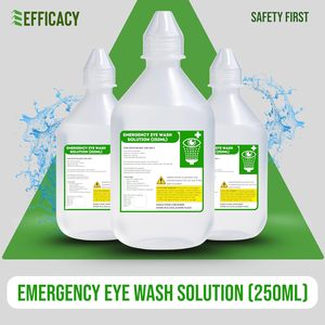 Station de lavage oculaire portable de 250 ml avec solution saline pour laboratoire, chantier, urgence, à fixer - Product Image 3