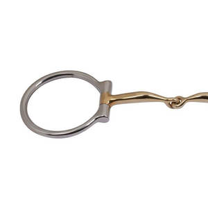 Bocado de Acero Inoxidable para Caballo, Doble Articulación, Discos de Latón Sueltos, 5.5 Pulgadas, Duradero, para Entrenamiento de Equitación, Apto Enterprises - Product Image 5