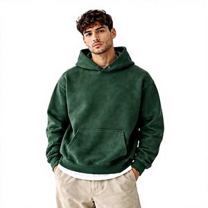 Sudadera con Capucha Acolchada de Terciopelo Retro para Hombre, Sudadera con Capucha Informal y Elegante, Cómoda y Moderna, con Estampado Personalizado, Felpa Francesa - Product Image 1