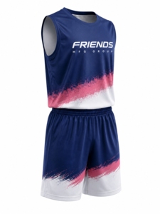 Conjuntos de Camisetas y Pantalones Cortos de Baloncesto Sublimados Personalizados, Tallas Grandes, Ecológicos, Ligeros, Uniformes para Hombre, 100% Poliéster - Product Image 4
