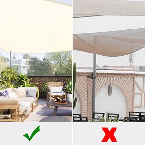 Tenda Parasole Triangolare Bianca 28 X 28 X 28, Elegante Rete Protettiva per Esterni - Product Image 3