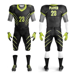 Uniforme de Fútbol Americano Personalizado de Fábrica, Conjunto de Jersey y Pantalones Sublimados, Resistentes, de Secado Rápido, para Entrenamiento y Partidos - Product Image 1