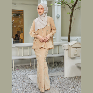 Spring Casual Blouse Skirt <b>Set</b> Elegant Baju Kurung 2023 China Wholesale Price Modern SIPO Muslim Fashion <b>Modest</b> Customizable - Product Image 3