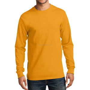 T-shirts à manches longues pour hommes, col rond, fabricant OEM, usine de vêtements avec une qualité d'exportation à 100% - Product Image 1