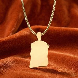 Iced Out Christian Jesus Head Moissanite Pendant Necklace Gold Plated Silver Hip Hop Charm Luxury Fashion Jewelry Unisex <b>Gift</b> - Product Image 5