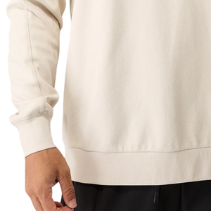 <b>Men</b> Premium Crew Neck Sweatshirt Solid Color Long Sleeve Casual Streetwear <b>Pullover</b> OEM Wholesale Supplier - Product Image 6