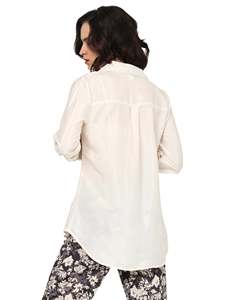 Ensemble Coordonné Blanc en Polyester Brodé de Fleurs et Imprimé, Tenue Assortie Élégante pour Femme, Confortable et Tendance - Product Image 5