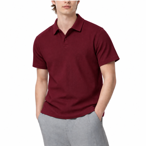 Cotton <b>Waffle</b> Knit Anti-Wrinkle Pocket Embroidery Smart Casual for <b>Shirt</b> for Men - Product Image 3