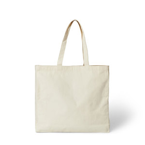 Recycled Cotton <b>Tote</b> Bag | Plain Eco Friendly Reusable Shopper | Large Shoulder Carry Bag for Grocery Market Travel Custom Logo - Product Image 3