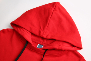 เสื้อฮู้ดผู้ชายสีฟ้าอ่อน ทรงปกติ สีพื้น มีกระเป๋า ดีไซน์ลำลอง ใส่ได้ในฤดูใบไม้ร่วง ผลิตจากผ้าฝ้าย 100% แบบเฟรนช์เทอร์รี่ถัก - Product Image 5