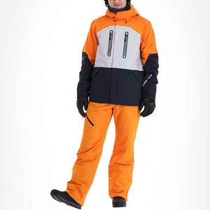 Combinaison de ski imperméable, coupe-vent et respirante de haute qualité en Polartec, avec fermeture éclair et isolation en laine - Product Image 1