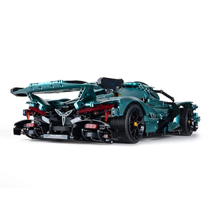 Guli 10612 - Coche de Bloques de Construcción de Plástico ABS Azul Electrochapado, Compatible con Apollo, Funciona con Batería, Más de 3236 Bloques, Escala 1:8 para Adultos - Product Image 3