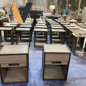 Motel 6 moderno de madera de metal Hotel muebles de dormitorio conjuntos otomana rey/doble Lino portátil apilable MDF LPL Casegoods Vietnam - Product Image 5