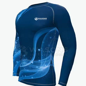 Body Building Spandex Polyester Made Men <b>Compression</b> <b>Shirts</b> Fitness Wear <b>Compression</b> <b>Shirts</b> For Men - Product Image 2