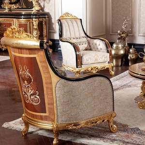 Juego de Sofás Langham de Lujo en Oferta con Diseño Europeo y Elegante Mesa de Centro de Madera para Decoración Clásica de Sala de Estar y Hotel - Product Image 4