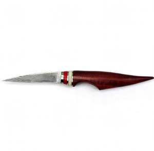Handcrafted Damascus Steel Precision Detail Utility Knife Rosewood Handle Bone Bolster <b>Craft</b> <b>Tool</b> - Product Image 2