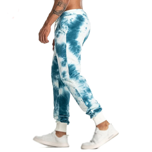 Customized 100% Cotton <b>Elastic</b> <b>Waist</b> Loose Fitted Men's for Streetwear Oversized French Sublimation Terry <b>Trousers</b> - Product Image 4