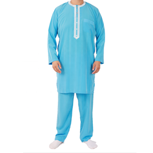 Abbigliamento Maschile Arabo, Vestiti Musulmani Economici in <span class=keywords><strong>Stile</strong></span> Africano, Abito Lungo <span class=keywords><strong>con</strong></span> Maniche Lunghe e Pantaloni - Product Image 3