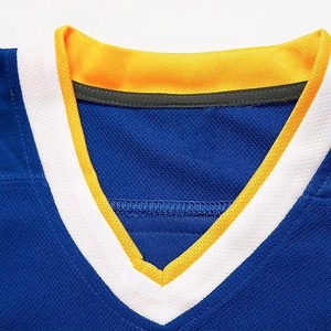 เสื้อฮอกกี้น้ำแข็งทีมแบบสั่งทำ 100% โพลีเอสเตอร์ ระบายอากาศได้ดี ลายพิมพ์แบบซับลิเมชั่น ปักโลโก้ทีม ลดราคา - Product Image 4