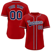 Maillots de baseball personnalisés avec logo, nom et numéro, impression numérique, vente en gros, vêtements de sport professionnels pour équipes, 100% polyester, unisexe
