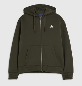 Sudadera con capucha de algodón grueso para hombre, estilo casual, holgada, moderna, con estampado gráfico, para invierno. - Product Image 1
