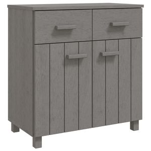Aparador de madera de pino macizo gris claro de 31.1 x 15.7 x 31.5 pulgadas - Product Image 2