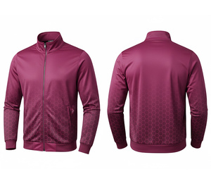 Fournisseur d'uniformes sportifs personnalisés, veste zippée en sublimation, chaude, respirante, séchage rapide |   Tailles Hommes Femmes Jeunes |   Veste d'entraînement - Product Image 3