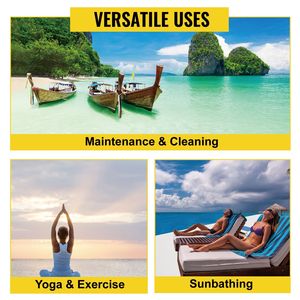 8x5 ft Inflatable <b>Floating</b> Dock Platform with Electric Air Pump Water Amusement Facility for Dock Use - Product Image 4