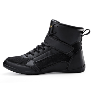 Zapatos de Boxeo Ligeros al por Mayor, Botas de Entrenamiento de Combate Transpirables de Malla, Botas de Boxeo Ultraligeras Personalizadas OEM, Tejido de Malla - Product Image 2