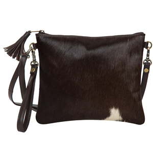 100% cuero de vaca Natural patrón de piel de vaca hecho a mano estilo Vintage bolsos para mujeres regalo al por mayor conjunto de artículos de regalo para mujeres - Product Image 3