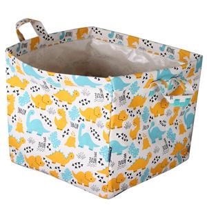 กล่องเก็บของเล่นลายจุดกล่องผ้าใบ (ไดโนเสาร์) - Product Image 1