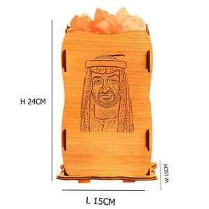 Lámpara de Sal Rosa del Himalaya 100% Natural de Alta Calidad, Lámparas de Mesa de Lujo con Base de Madera Tallada en Forma de Libro o Animal, Diseño con Materiales de Buena Calidad - Product Image 2
