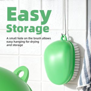 <b>Vegetable</b> <b>Brush</b> Scrubber Black Stiff Bristles White Soft Bristles Dishwasher Safe Ear-Hanging Cleaning <b>Brush</b> for Foods Veggie - Product Image 5