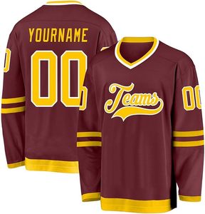 Maillot de hockey sur glace pour adulte personnalisé de haute qualité 100% polyester écologique à séchage rapide avec impression par sublimation - Product Image 2