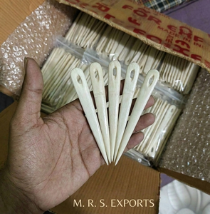 Natural Bone <b>Darning</b> <b>Needle</b> Large Eye Tapestry <b>Needle</b> Knitting Yarn Sewing Tool Handmade Wholesale Supplier Bulk Discount - Product Image 1