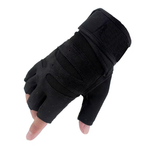 Unisex Half-Finger Polyester Fitness Gloves <b>Handle</b> Non-Slip Wear-Resistant Breathable Buckle Closure for Weight <b>Lifting</b> Sports - Product Image 3