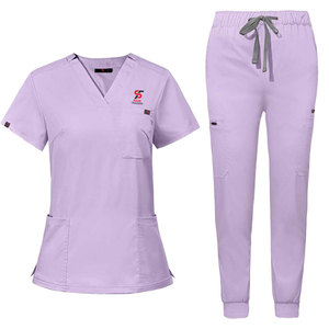 Tenue médicale légère unisexe Solid Trader avec plusieurs poches pour les professionnels de la santé – Confort quotidien, uniforme d'hôpital - Product Image 1