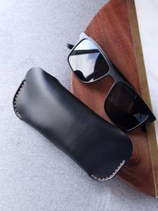 Custom Genuine Leather Glasses Cover Soft Cowhide Pouch Luxury Slim Handmade Reading Spectacles <b>Case</b> Holder LGC-0083 - Product Image 2