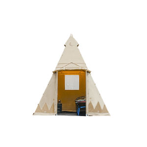 Carpa Scout de Lona con Refuerzo Recto para las Cuatro Estaciones, con un Dormitorio y Gran Espacio para 1-2 Personas - Product Image 1