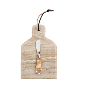 Marble Cutting Board Dishwasher Safe Rectangle <b>Shape</b> With Handle Chopping <b>Blocks</b> Leather Loop Hanging Cheese Knife - Product Image 1