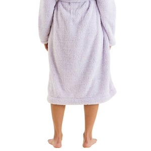 Breathable Lounge Wear <b>Women</b> <b>Fluffy</b> Colorful Bathrobes <b>Dressing</b> <b>Gown</b> 100% Terry Cotton - Product Image 5