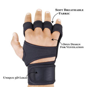 Guantes Deportivos Unisex de Medio Dedo, Antideslizantes, Impermeables, de Poliéster, para Gimnasio, Levantamiento de Pesas, Deportes al Aire Libre, Ejercicio en Casa y Entrenamiento - Product Image 5