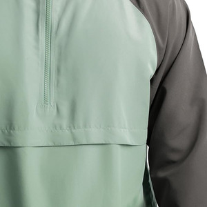 Men's Water Repellent Raglan Half Zip <b>Packable</b> Windbreaker <b>Jacket</b> - Product Image 3
